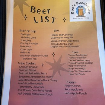 Boo's Roadhouse - Sports Bars Near Me - Winfield, Tennessee