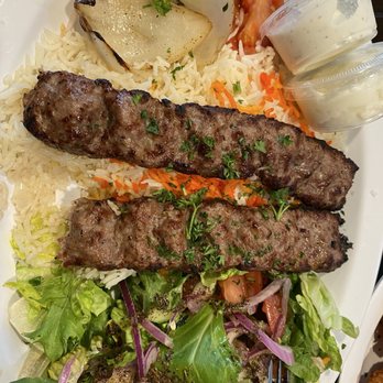 Fresh Off the Boat Fish Grill - Sirloin kabob plate - Mediterranean Near Me - Tustin, California Fresh Off the Boat Fish Grill - Sirloin kabob plate - Mediterranean Near Me - Tustin, California