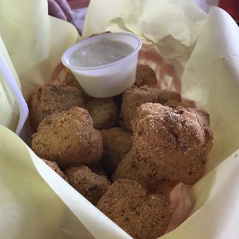 Hoochies - Hush puppies and ranch, very good - Seafood Near Me - Denton, Texas Hoochies - Hush puppies and ranch, very good - Seafood Near Me - Denton, Texas