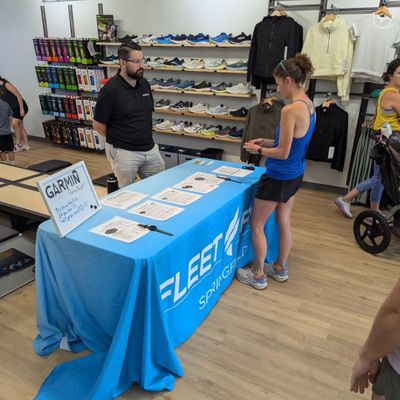 Fleet Feet Springfield, PA - Our core belief:
Running Changes Everything.
Lace up some shoes and go—no initiation fee, no set rules. Just run. Whether it's your first mile or your fastest marathon, on the track or the trail, every step is a chance to level up. Training builds discipline, distance teaches resilience, and speed makes you stronger.
Our Vision: Inspire the Runner in Everyone
We're passionate about running—fast or slow, near or far—and we want to share that stoke! Get expert training tips, chat with pro athletes, and find your motivation in a community that runs together, whether it's a local pub run or taking on The Big Run.
Our Mission: Empower Every Runner
We’re here to help you achieve your goals, offering the support and tools you need—from your first race to new personal bests.
Take advantage of our 3D foot scanning technology, fit id, for a personalized gear fit. Choose from a variety of top brands and get guidance from our knowledgeable team every step of the way.
Ready to get started? Visit Fleet Feet Springfield and discover how running can change everything. Let’s run together! Fleet Feet Springfield, PA - Our core belief:
Running Changes Everything.
Lace up some shoes and go—no initiation fee, no set rules. Just run. Whether it's your first mile or your fastest marathon, on the track or the trail, every step is a chance to level up. Training builds discipline, distance teaches resilience, and speed makes you stronger.
Our Vision: Inspire the Runner in Everyone
We're passionate about running—fast or slow, near or far—and we want to share that stoke! Get expert training tips, chat with pro athletes, and find your motivation in a community that runs together, whether it's a local pub run or taking on The Big Run.
Our Mission: Empower Every Runner
We’re here to help you achieve your goals, offering the support and tools you need—from your first race to new personal bests.
Take advantage of our 3D foot scanning technology, fit id, for a personalized gear fit. Choose from a variety of top brands and get guidance from our knowledgeable team every step of the way.
Ready to get started? Visit Fleet Feet Springfield and discover how running can change everything. Let’s run together!