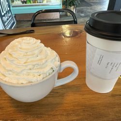 Prodigal Son's Coffee House & Eatery - ButterBeer Harry Potter in house cup & Mint Honey Hot Tea