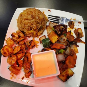 Rock N Roll Sushi - Hibachi chicken and shrimp - Sushi Bars Near Me - Bonaire, Georgia