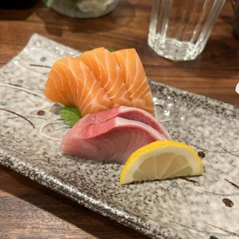 Okini Sushi - Salmon and Hamachi Sashimi - Japanese Near Me - Pleasant Hill, California