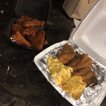 DMac & Wings - 6 piece Extreme Hot Mac Wings & 3 piece Deep Fried Catfish Special/mac - Chicken Wings Near Me - Mesa, Arizona DMac & Wings - 6 piece Extreme Hot Mac Wings & 3 piece Deep Fried Catfish Special/mac - Chicken Wings Near Me - Mesa, Arizona