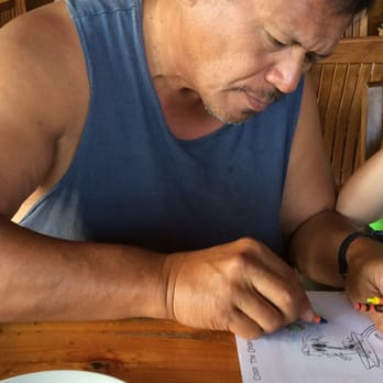 Lulu's Waikiki - Dad coloring JB's coloring paper hahaha so cute we love you dad! - Burgers Near Me - Honolulu, Hawaii Lulu's Waikiki - Dad coloring JB's coloring paper hahaha so cute we love you dad! - Burgers Near Me - Honolulu, Hawaii