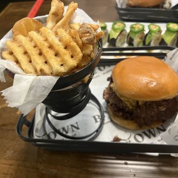 B Town Burger Sushi Bar - Smash Burger & Salmon Spicy Roll - Burgers Near Me - Casselberry, Florida