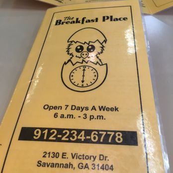 The Breakfast Place - The menu - Breakfast & Brunch Near Me - Savannah, Georgia