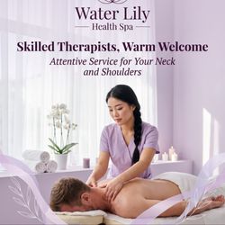 Water Lily Health Spa - The full body massage targets all the major areas of the body that are most subject to strain and
discomfort including the ne...