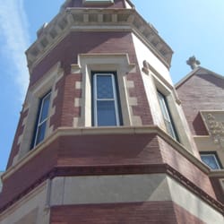 Uxbridge Public Library - Looks like you could have archers in those windows.