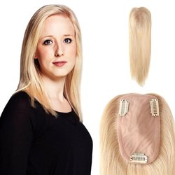 New Hair For Men And Women - Topper for Women, Human Remy Hair 16'' Long