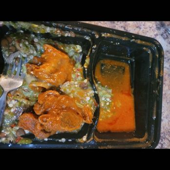 Agege Bites - Okra- very little stew and almost exclusively bone turkey - African Near Me - Chandler, Arizona