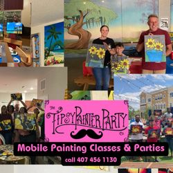 The Tipsy Painter Party - Mobile Paint classes & parties for all social occasions!