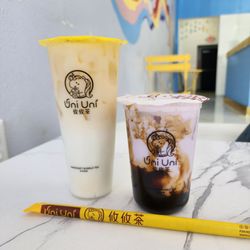 Uniuni - Jasmine Green Tea Latte and Coconut Taro with milk Mochi