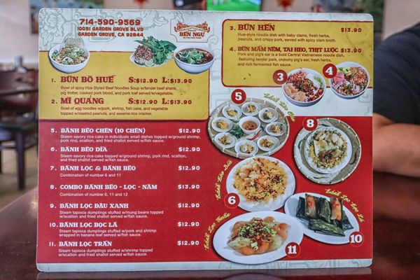 Menu photo 2 Ben Ngu Garden Grove, CA Menu photo 2 Ben Ngu Garden Grove, CA