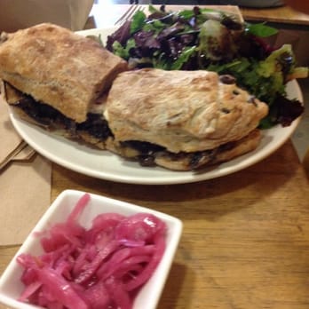 Bread Lounge - Vegetarian sandwich on ciabatta bread - Bakeries Near Me - Los Angeles, California Bread Lounge - Vegetarian sandwich on ciabatta bread - Bakeries Near Me - Los Angeles, California