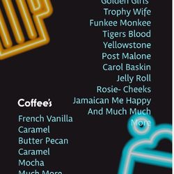 Chunkee Monkee Nutrition - Menu