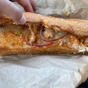 Panera Bread - Went to buy a buffalo chicken melt... well I can see and taste the bread more than the chicken melt. - Salad Near Me - Pooler, Georgia
