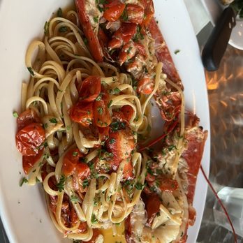 The Sunset Restaurant - Linguini with Whole Lobster - New American Near Me - Malibu, California