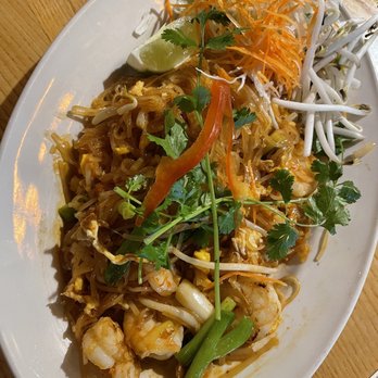 Basil Thai Cuisine - Pad Thai, shrimp. - Thai Near Me - Columbia, South Carolina Basil Thai Cuisine - Pad Thai, shrimp. - Thai Near Me - Columbia, South Carolina