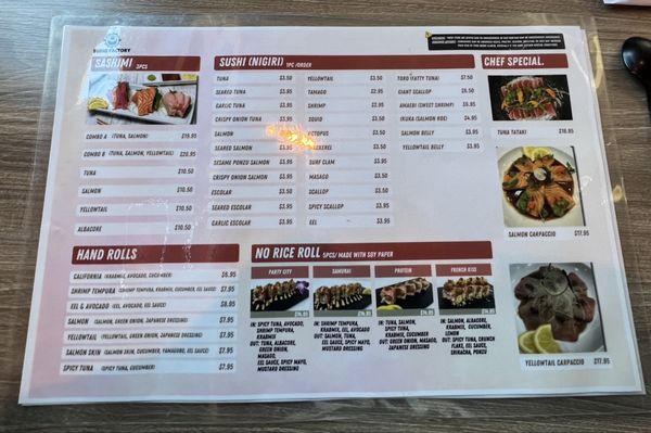 Menu photo 3 Sushi Factory San Diego, CA