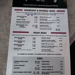 Mibb's and Viv's - Menu