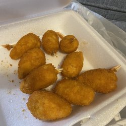Lin's Buffet - What I got when I ordered Crab Rangoons; and then they told me they didn't know what crab ranwhat is...