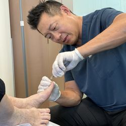 Toe nail clipping time