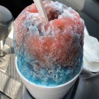 Buzzles Shaved Ice - Power ranger with sour squirt. Yum!!! - Ice Cream & Frozen Yogurt Near Me - Spring, Texas
