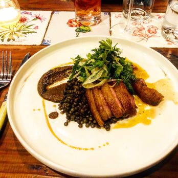 Le Sud Mediterranean Kitchen - Pan seared duck breast...must try for the hyped duck menu!! - Mediterranean Near Me - Chicago, Illinois Le Sud Mediterranean Kitchen - Pan seared duck breast...must try for the hyped duck menu!! - Mediterranean Near Me - Chicago, Illinois