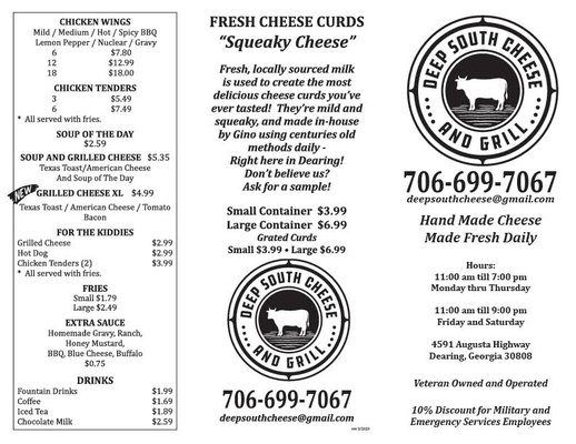 Menu photo 7 Deep South Cheese and Grill Dearing, GA Menu photo 7 Deep South Cheese and Grill Dearing, GA