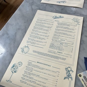 Ben Paris - Menu - New American Near Me - Seattle, Washington