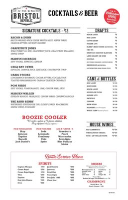 Menu photo 4 Bristol Republic Columbus, OH