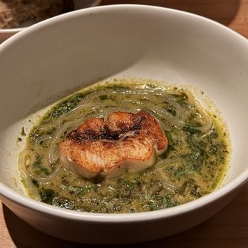 Firstborn - Local black cod with green Szechuan peppercorn male noodle - Chinese Near Me - Los Angeles, California