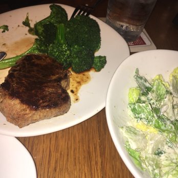 Outback Steakhouse - Outback Center-Cut Sirloin* with Fresh Steamed Broccoli and Cesar salad - Steakhouses Near Me - Burbank, California