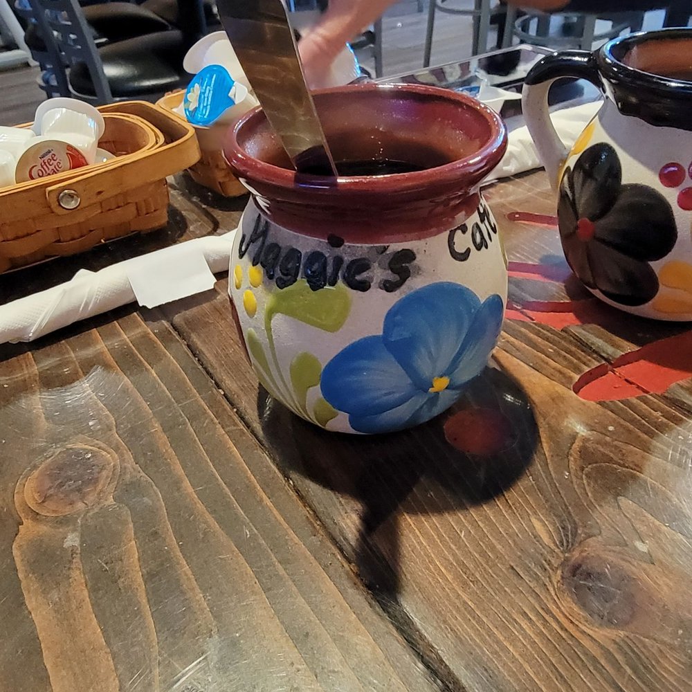 Maggie's Cafe - Cute cups they use and sell $10.00 - Breakfast & Brunch Near Me - San Diego, California