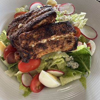 Waterfront Social - Cobb Salad with blackened Mahi - Bars Near Me - Crystal River, Florida Waterfront Social - Cobb Salad with blackened Mahi - Bars Near Me - Crystal River, Florida