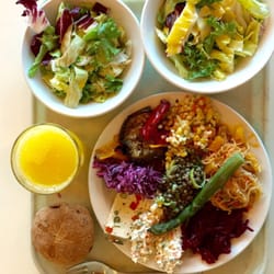 Migros-Restaurant - Their famous salad bar and freshly pressed juice
