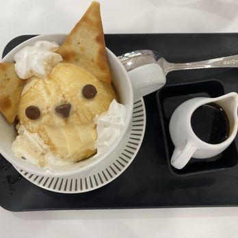Arcane Maid Cafe - Neko affogato (all the ingredients tasted high quality and coffee was perfect and strong) - Themed Cafes Near Me - Arcadia, California Arcane Maid Cafe - Neko affogato (all the ingredients tasted high quality and coffee was perfect and strong) - Themed Cafes Near Me - Arcadia, California