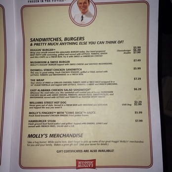 Huggin' Molly's - Lunch menu pg 4 - Diners Near Me - Abbeville, Alabama Huggin' Molly's - Lunch menu pg 4 - Diners Near Me - Abbeville, Alabama