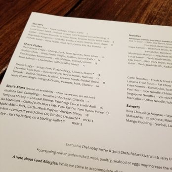 Star Noodle - Menu - Asian Fusion Near Me - Lahaina, Hawaii Star Noodle - Menu - Asian Fusion Near Me - Lahaina, Hawaii