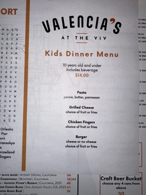 Menu photo 5 Valencia’s At The Viv Anaheim, CA Menu photo 5 Valencia’s At The Viv Anaheim, CA