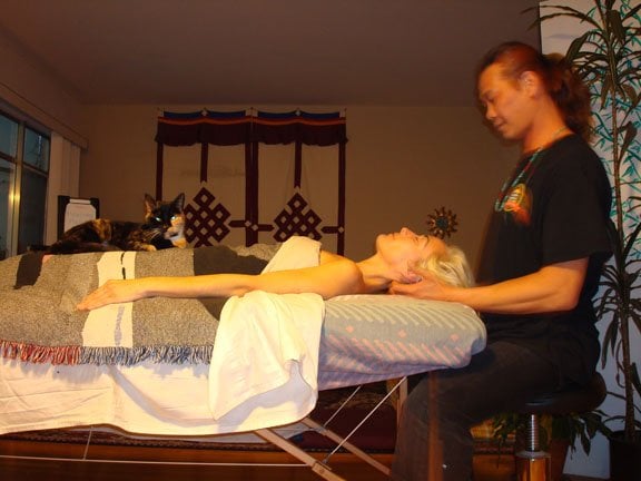 Alco Chan's Healing Hands Logo