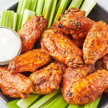 Blazing Grill And Pizza - buffalo wings with celery and ranch dressing - Pizza Near Me - Tamarac, Florida Blazing Grill And Pizza - buffalo wings with celery and ranch dressing - Pizza Near Me - Tamarac, Florida