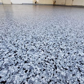 Creative Epoxy Coating - Even application of specs - Flooring Near Me Creative Epoxy Coating - Even application of specs - Flooring Near Me