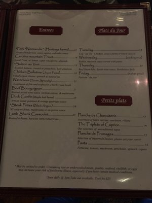 Menu photo 5 Caprice Bistro Wilmington, NC Menu photo 5 Caprice Bistro Wilmington, NC
