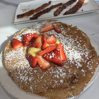 First Watch - Lemon ricotta pancakes. The little curd goes a long way! - Breakfast & Brunch Near Me - Burlington, North Carolina First Watch - Lemon ricotta pancakes. The little curd goes a long way! - Breakfast & Brunch Near Me - Burlington, North Carolina