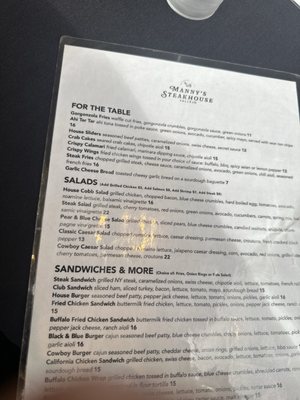Menu photo 6 Manny's Steakhouse Vallejo, CA Menu photo 6 Manny's Steakhouse Vallejo, CA