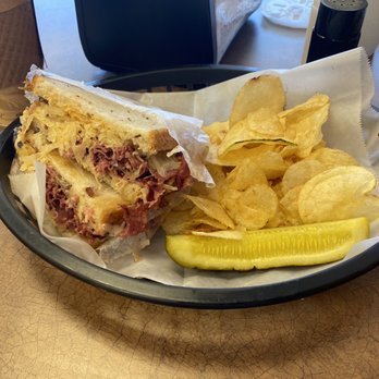 My Brothers Bagel - Pastrami Ruben with Chips - Bagels Near Me - Denver, North Carolina My Brothers Bagel - Pastrami Ruben with Chips - Bagels Near Me - Denver, North Carolina