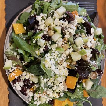 Olive Oil Pantry Restaurant - Caroline's salad Dried mango was a great touch! - Mediterranean Near Me - Lathrop, California Olive Oil Pantry Restaurant - Caroline's salad Dried mango was a great touch! - Mediterranean Near Me - Lathrop, California