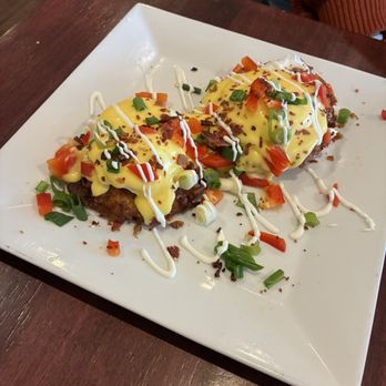 Full City Cafe - Latke Benedict - New American Near Me - Portage, Michigan